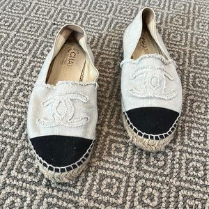 Chanel Linen Espadrilles, 37